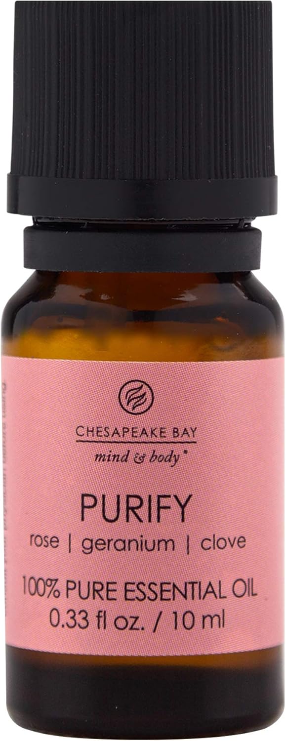 Candle 100 Pure Essential Diffuser Oil 10ml Purify Rose Geranium Clove