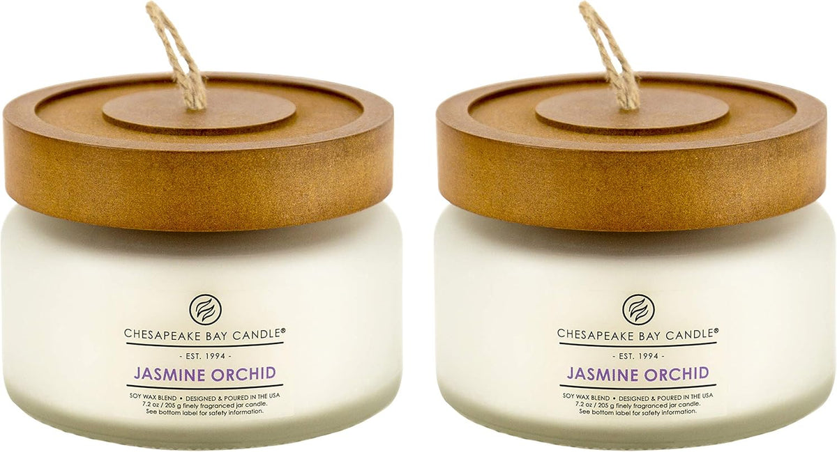 Candle Scented Candle Jasmine Orchid Small 2 Pack