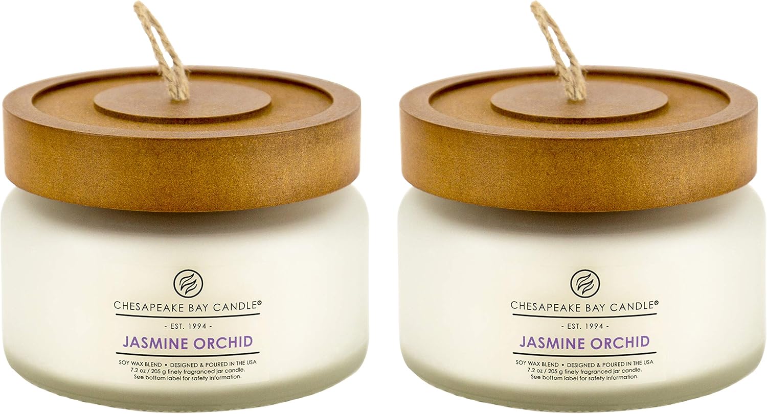 Candle Scented Candle Jasmine Orchid Small 2 Pack