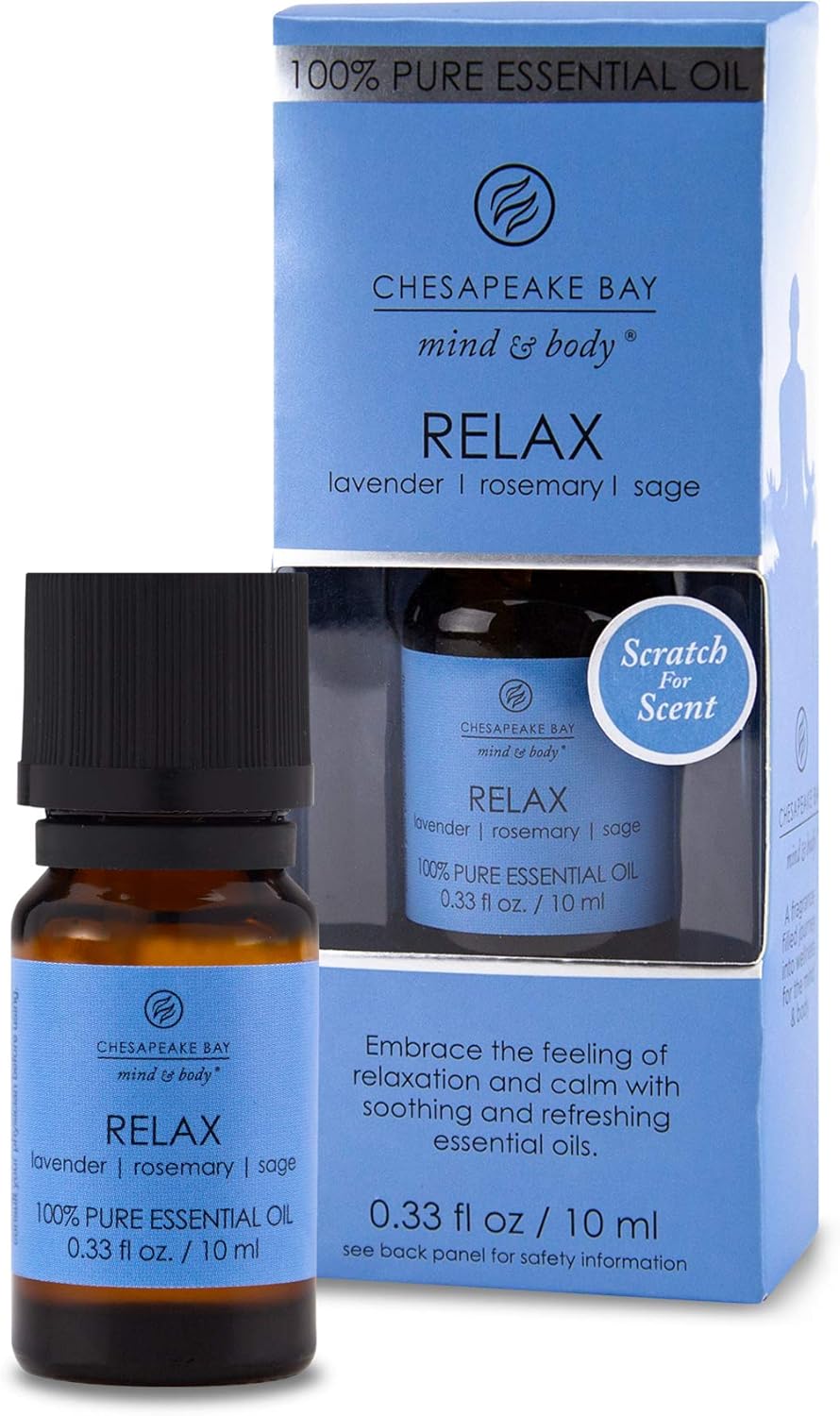 Candle PT40933 100 Pure Essential Diffuser Oil 10ml Relax Lavender Rosemary Sage