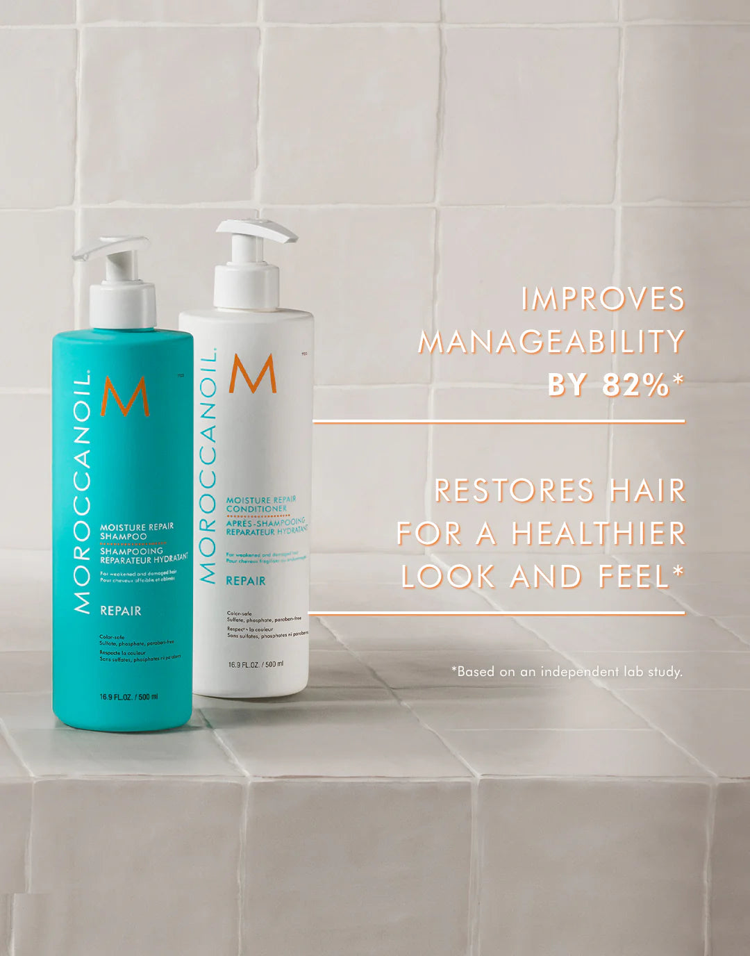 Moisture Repair Shampoo Conditioner Half Liter Set