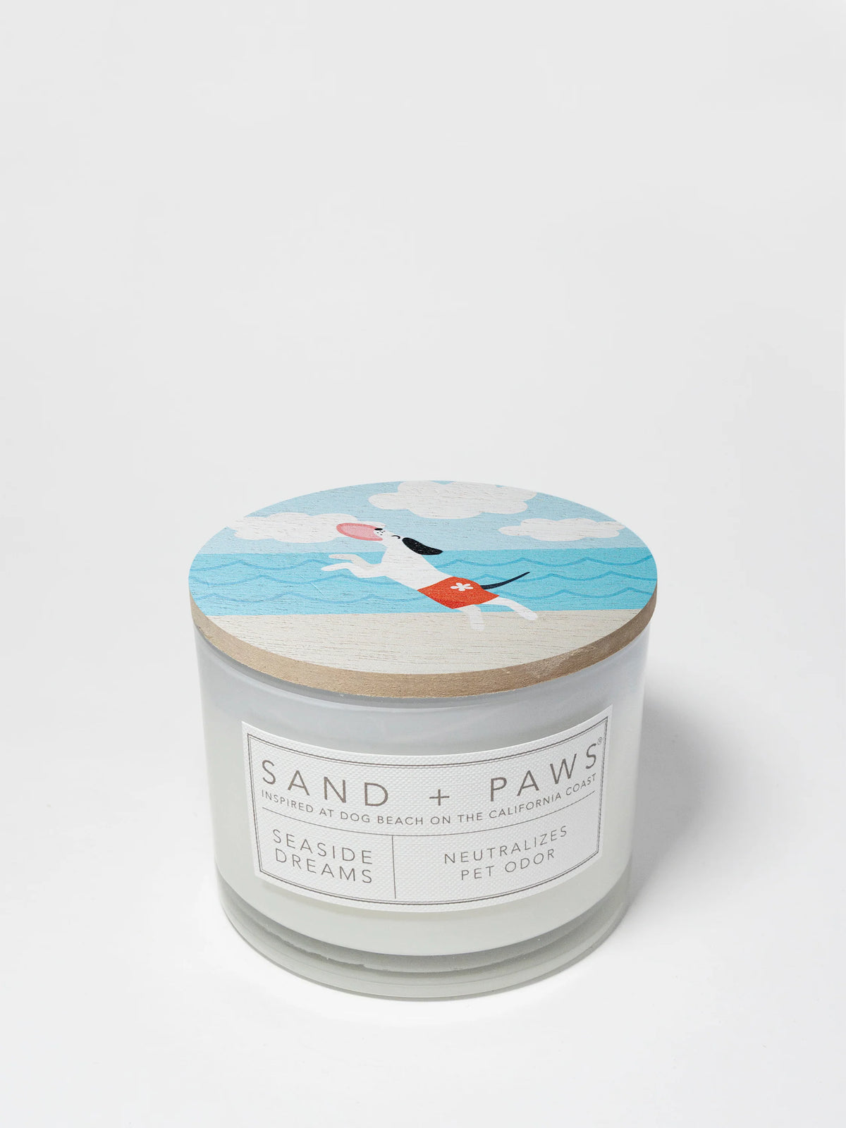 Sand + Paws Seaside Dreams 12 oz scented candle