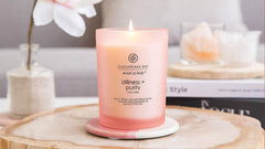 Candle Scented Candles Stillness Purity Rose Water Medium 2 Pack