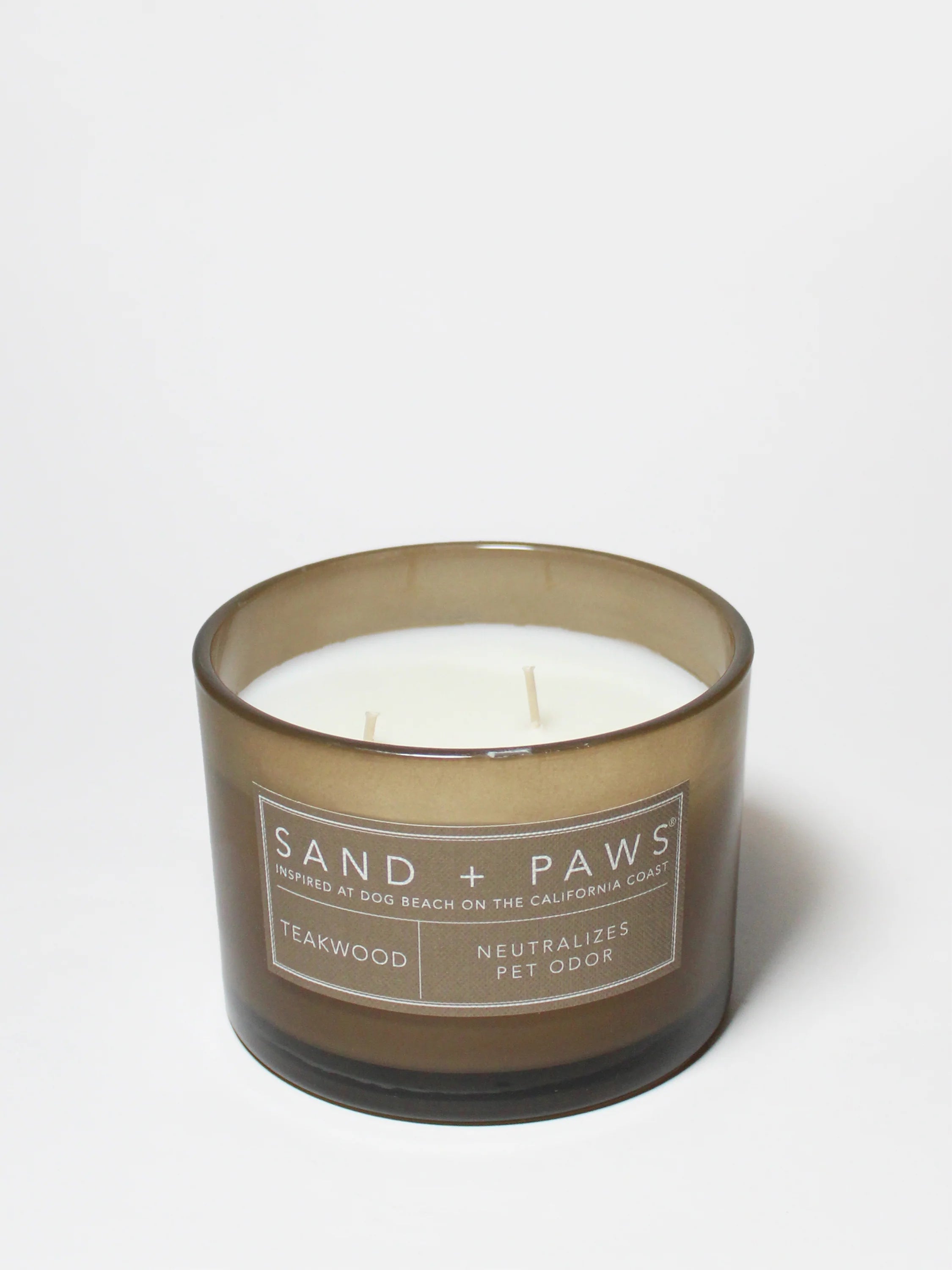 Sand + Paws Teakwood 12 oz scented candle