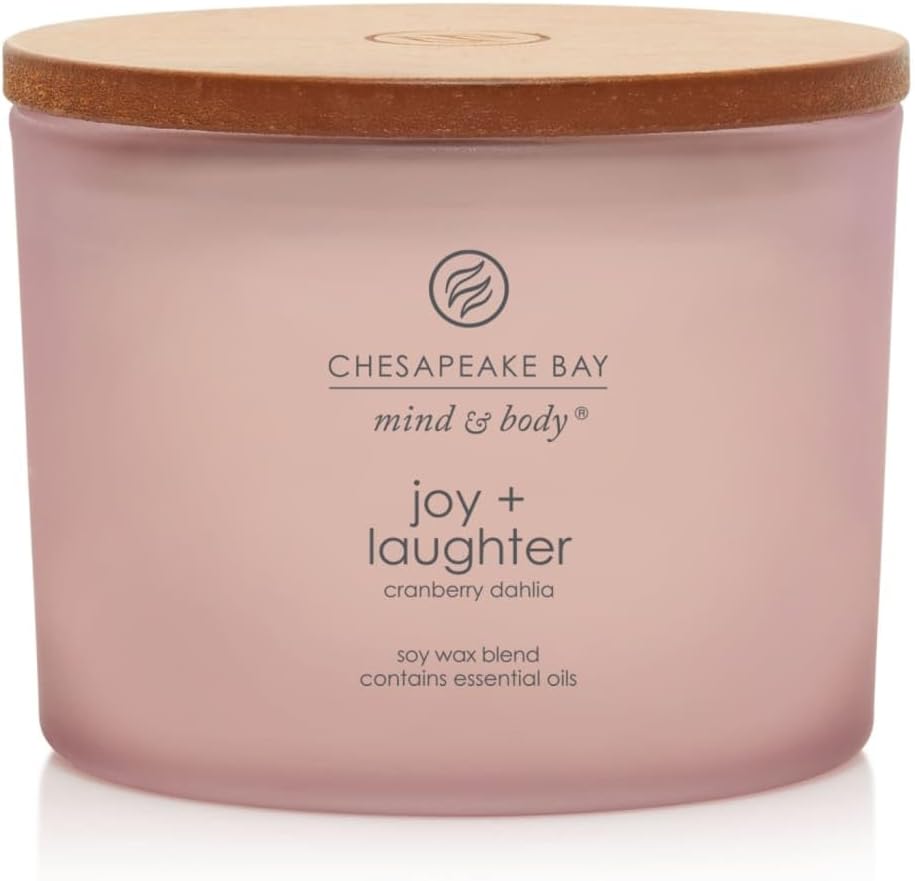 Candle Scented Candle Joy Laughter Cranberry Dahlia Coffee Table Home Décor