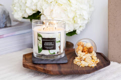 Aromascape 3 Wick Scented Jar Candle Jasmine Gardenia 2 Pack