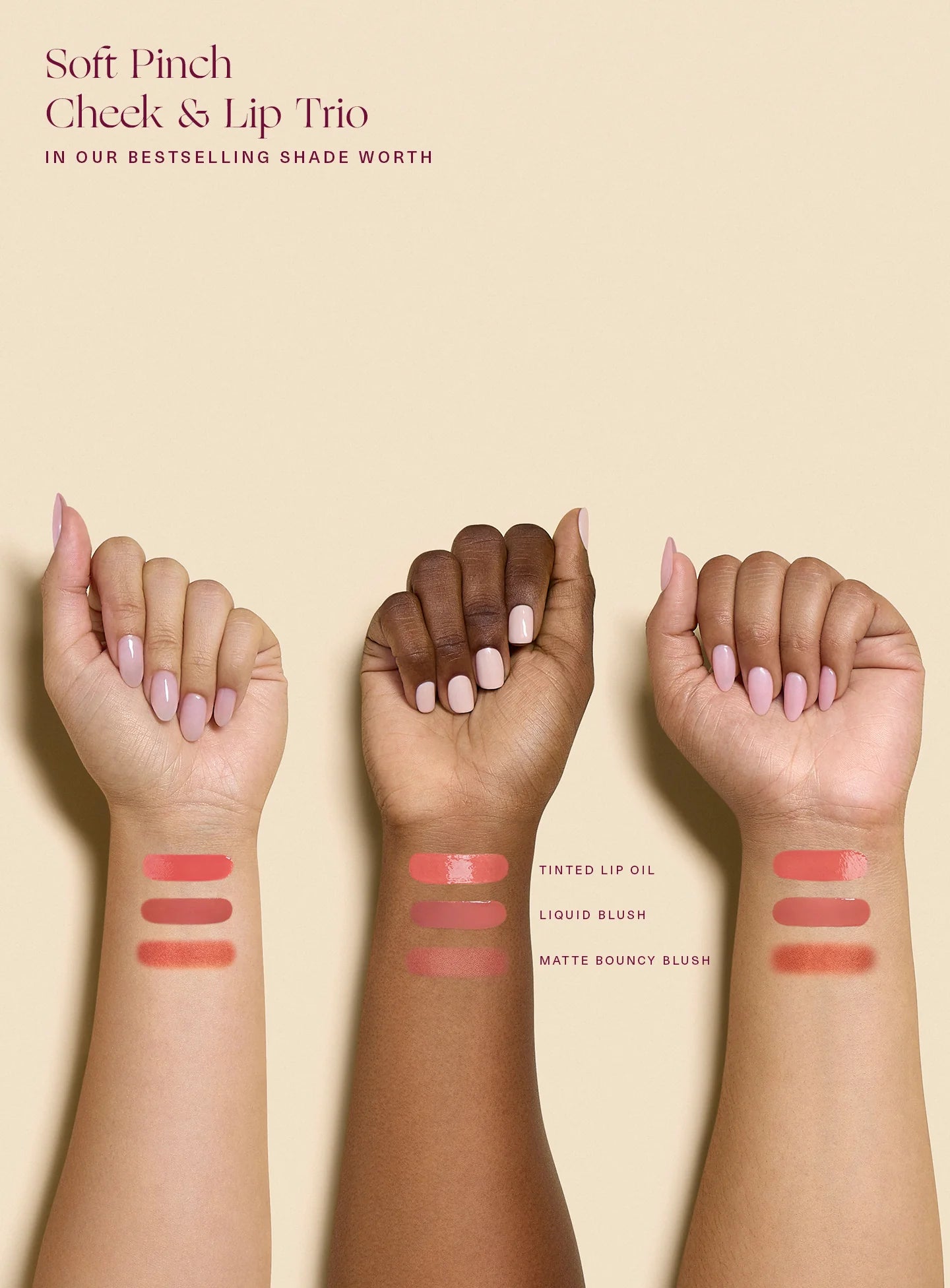 Soft Pinch Cheek Lip Trio