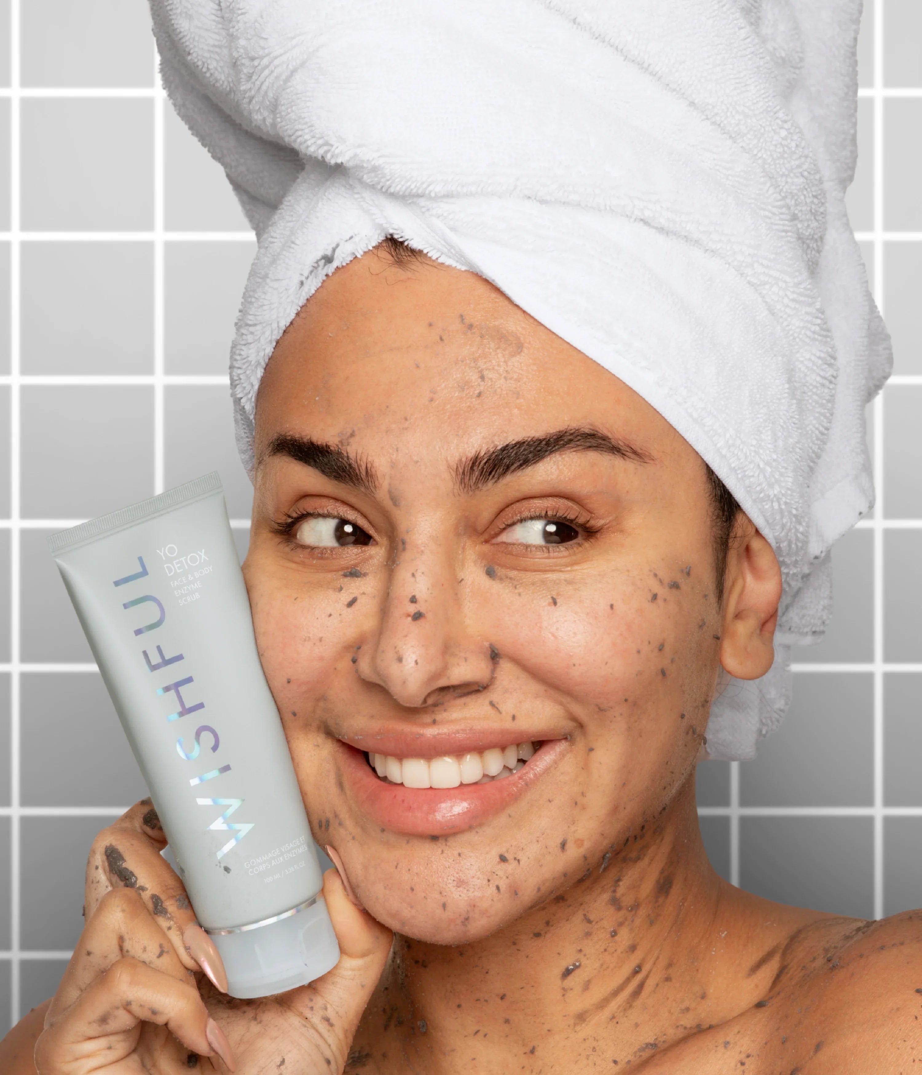 Yo Detox Charcoal Face Body Enzyme Scrub