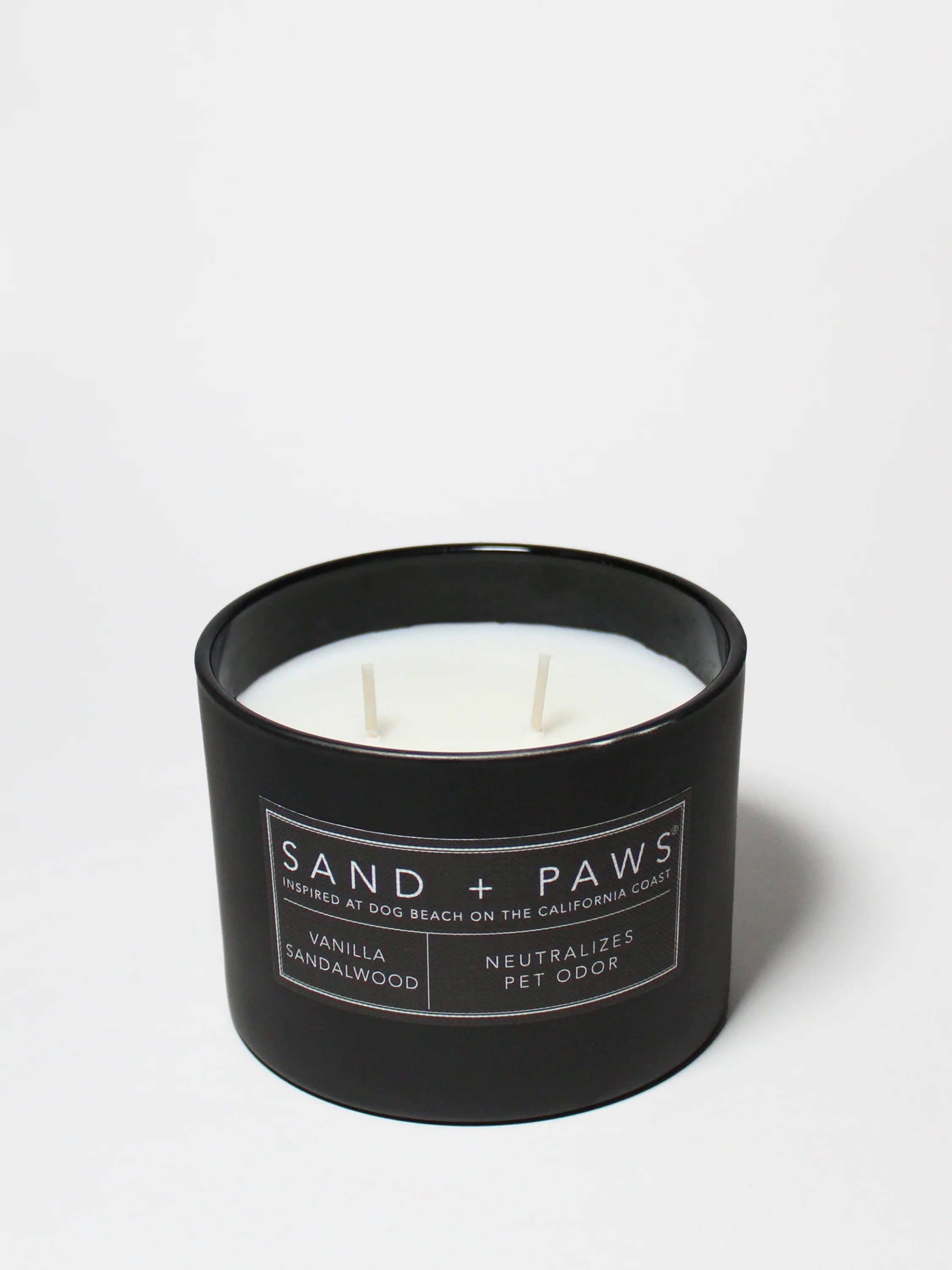 Sand + Paws Vanilla Sandalwood 12 oz scented candle