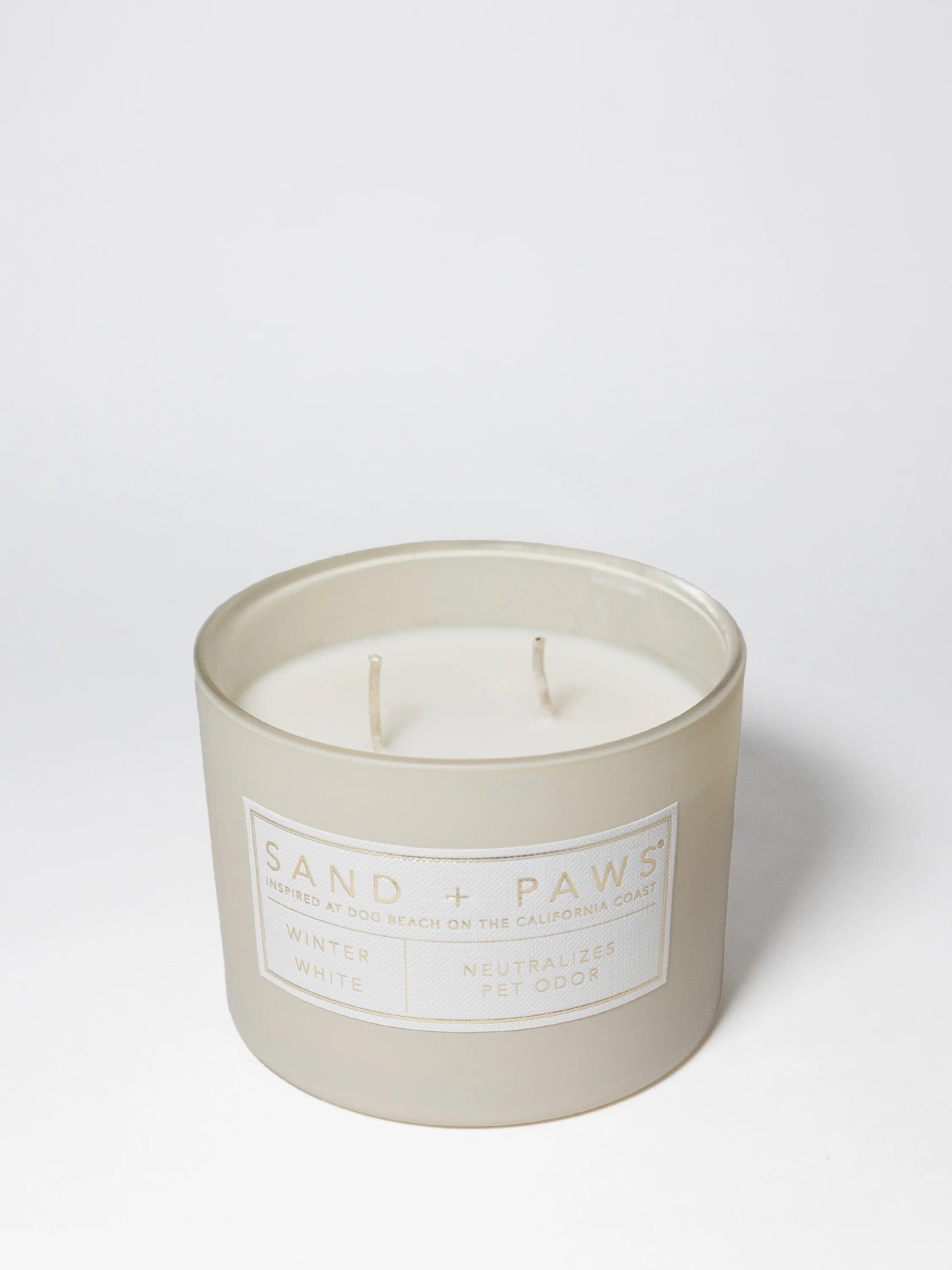 Sand + Paws Winter White 12 oz scented candle