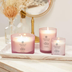 Candle Scented Candle Joy Laughter Cranberry Dahlia Coffee Table Home Décor