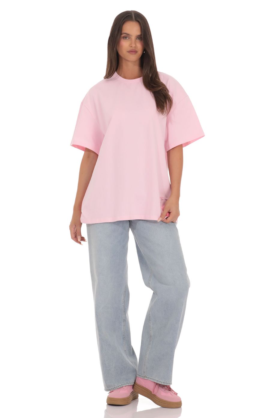 Graphic T Shirt in Pink