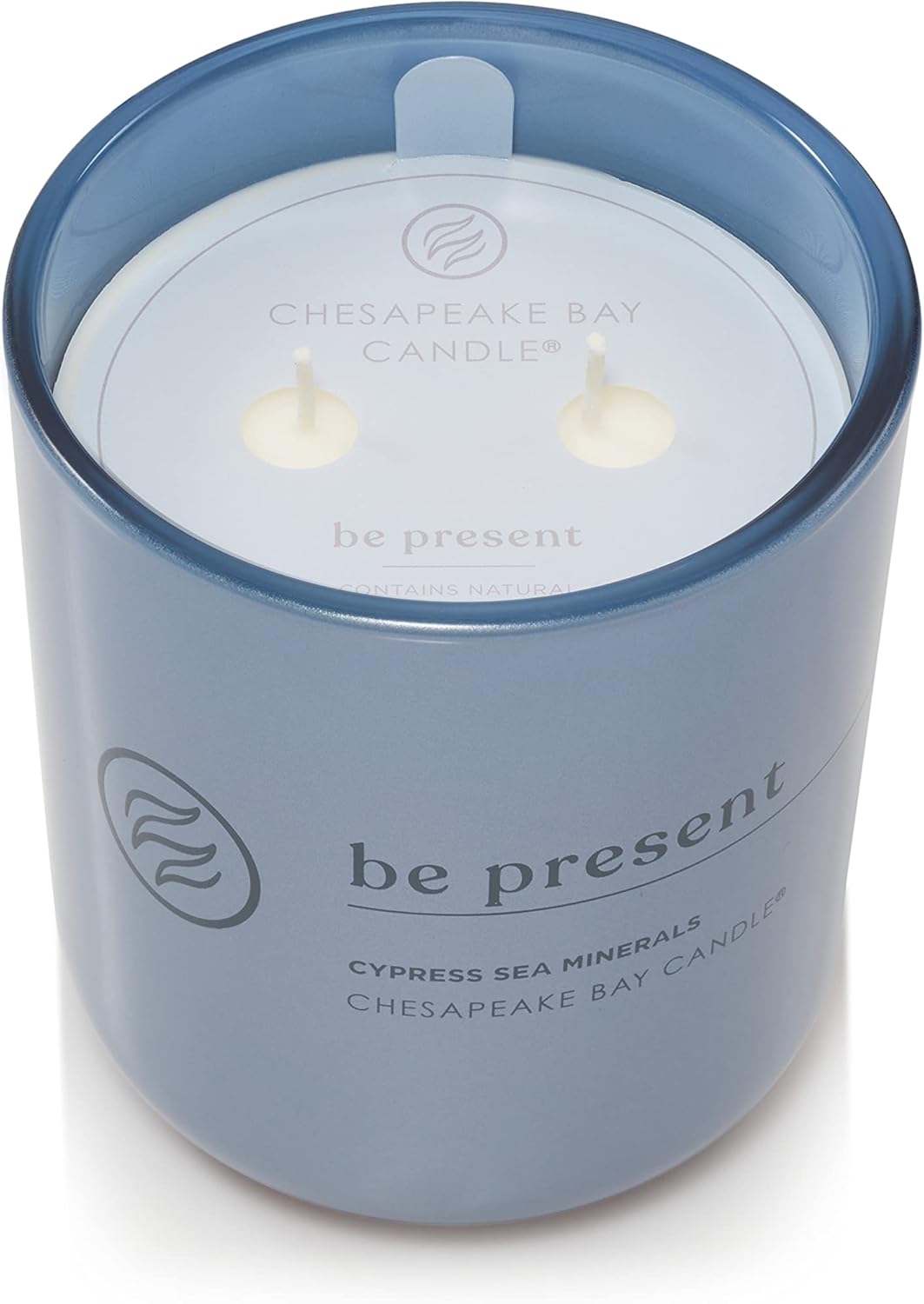 Candle Intentions Collection Candle Be Present Live in the moment Cypress Sea Minerals 13 oz Home Décor