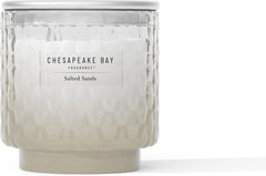 11oz Salted Sands Scented Candle Mood Evoking Fragrance Textured Sea Glass Inspired Jar Premium Soy Blend Wax with Essential Oils Coastal Fragrance for Home Décor or Gifting