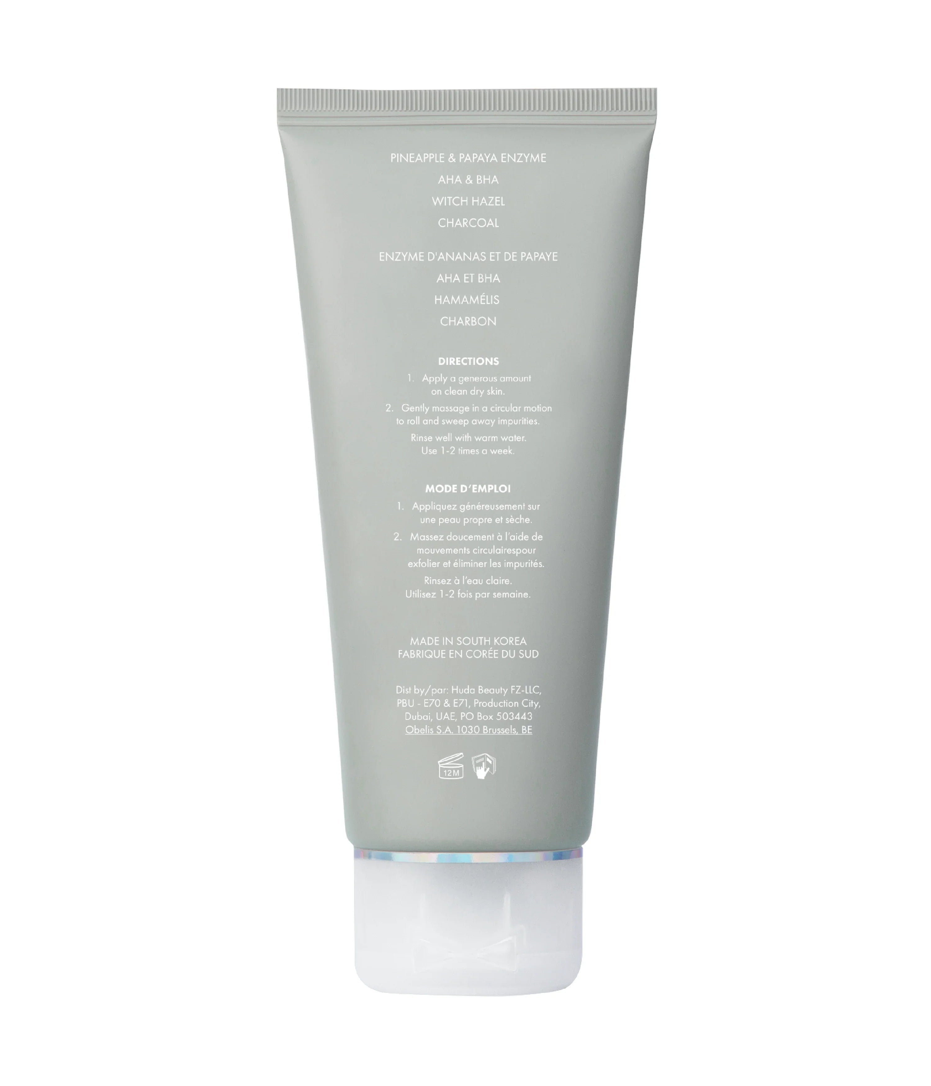 Yo Detox Charcoal Face Body Enzyme Scrub