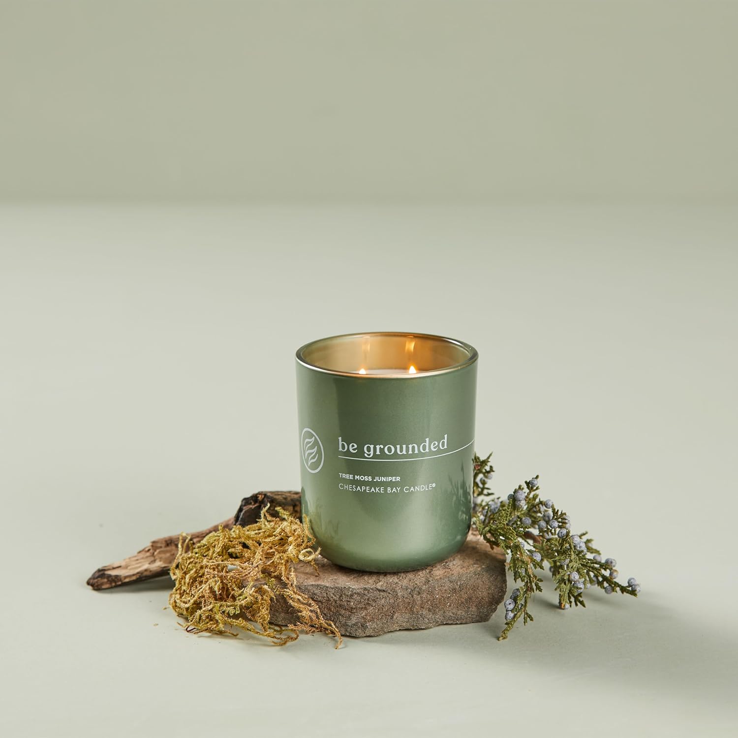 Candle Intentions Collection Candle Be Grounded Find Your Center Tree Moss Juniper 13 oz Home Décor