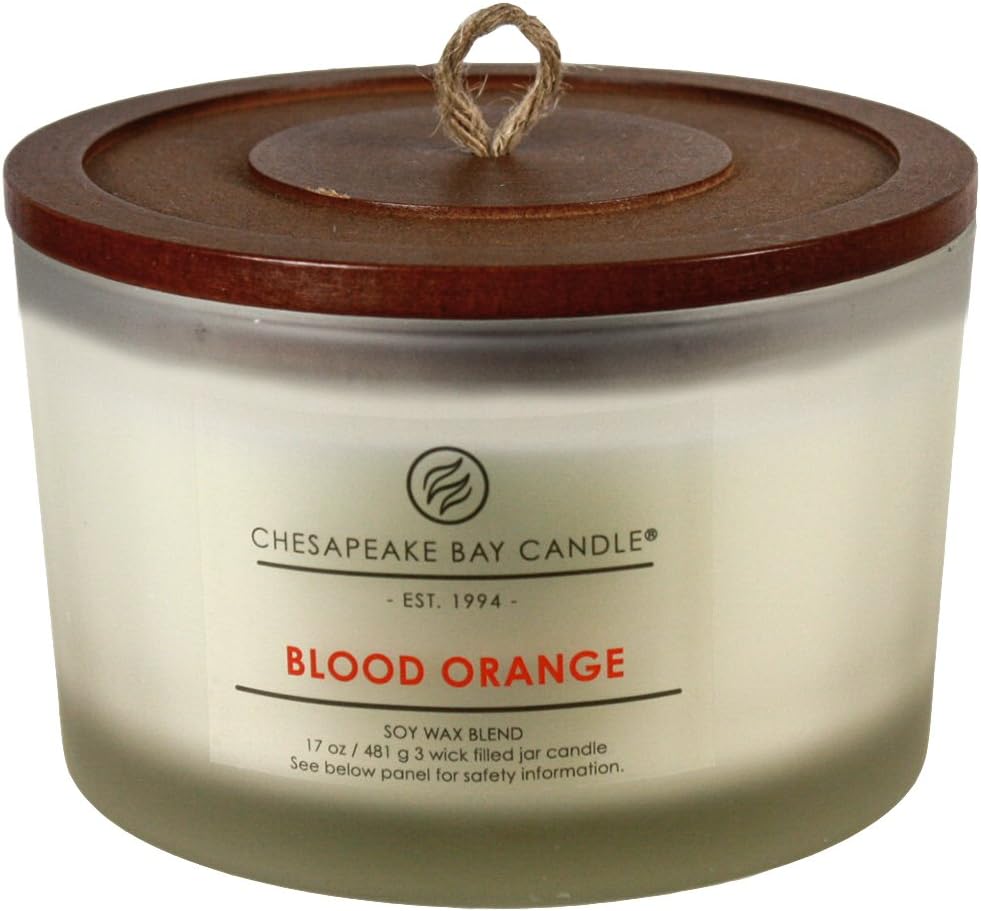 Candle PT18456 3 Wick Scented Candle Blood Orange Coffee Table Jar