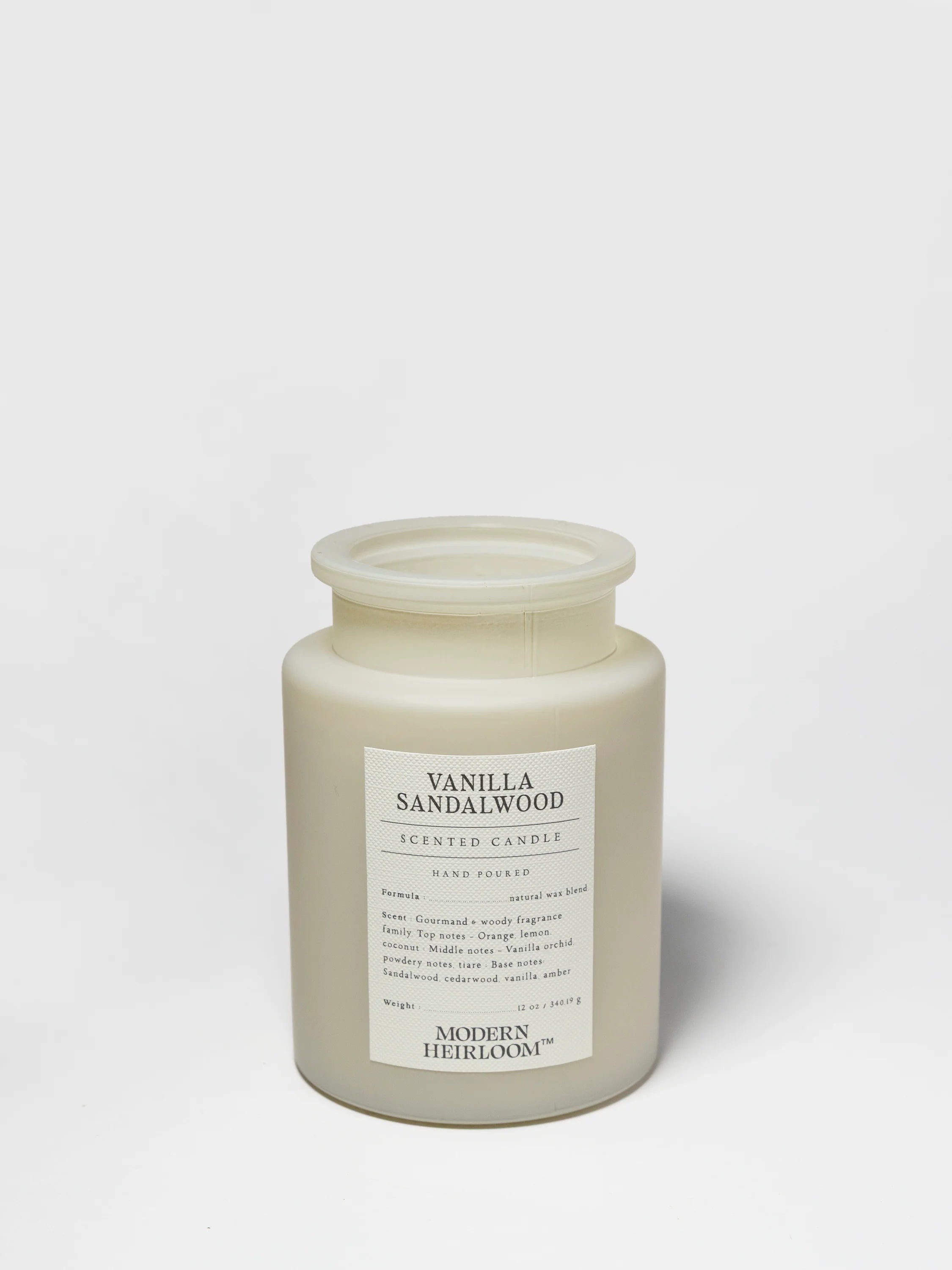 Vanilla Sandalwood 12 oz scented candle