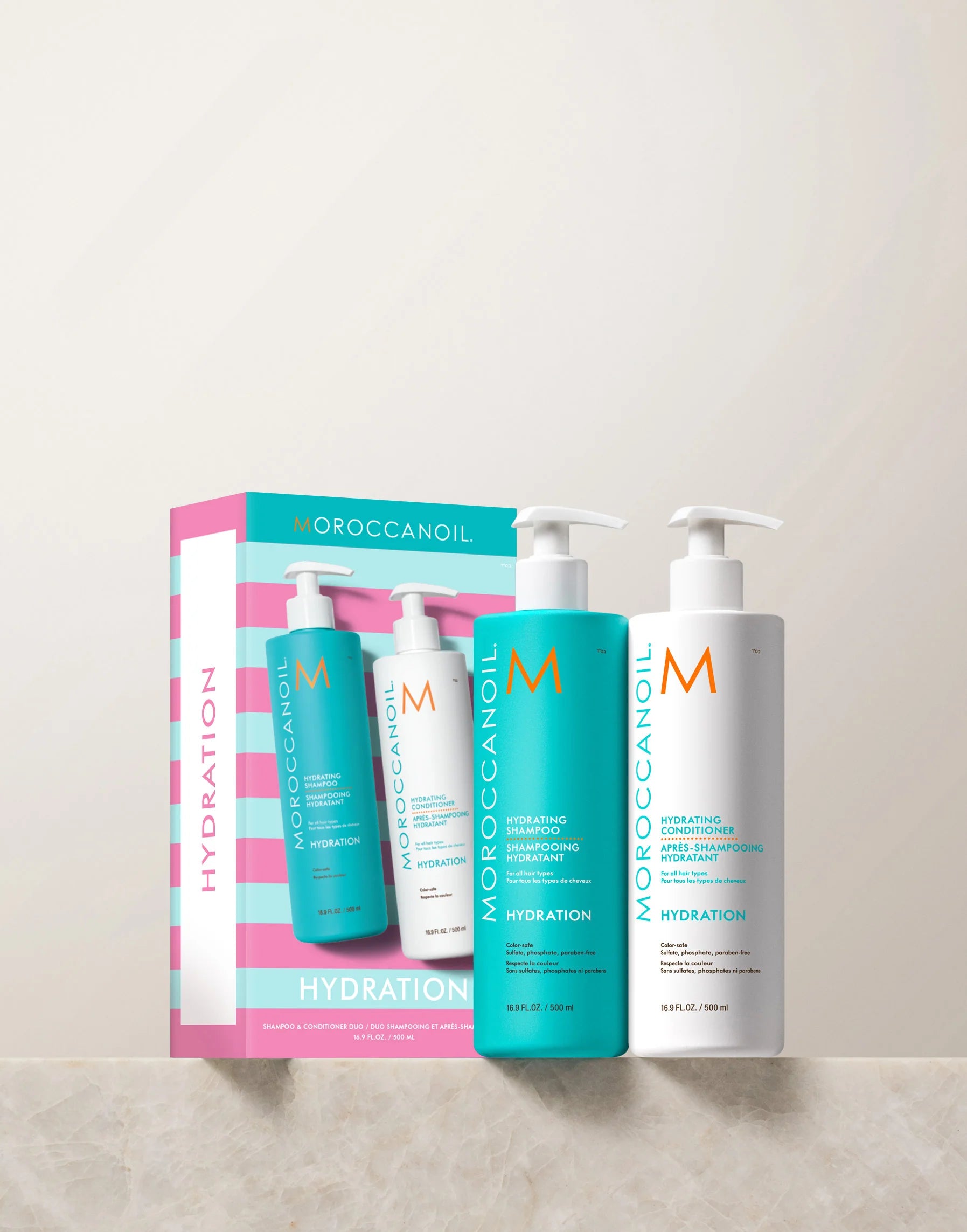 Hydrating Shampoo Conditioner Half Liter Set