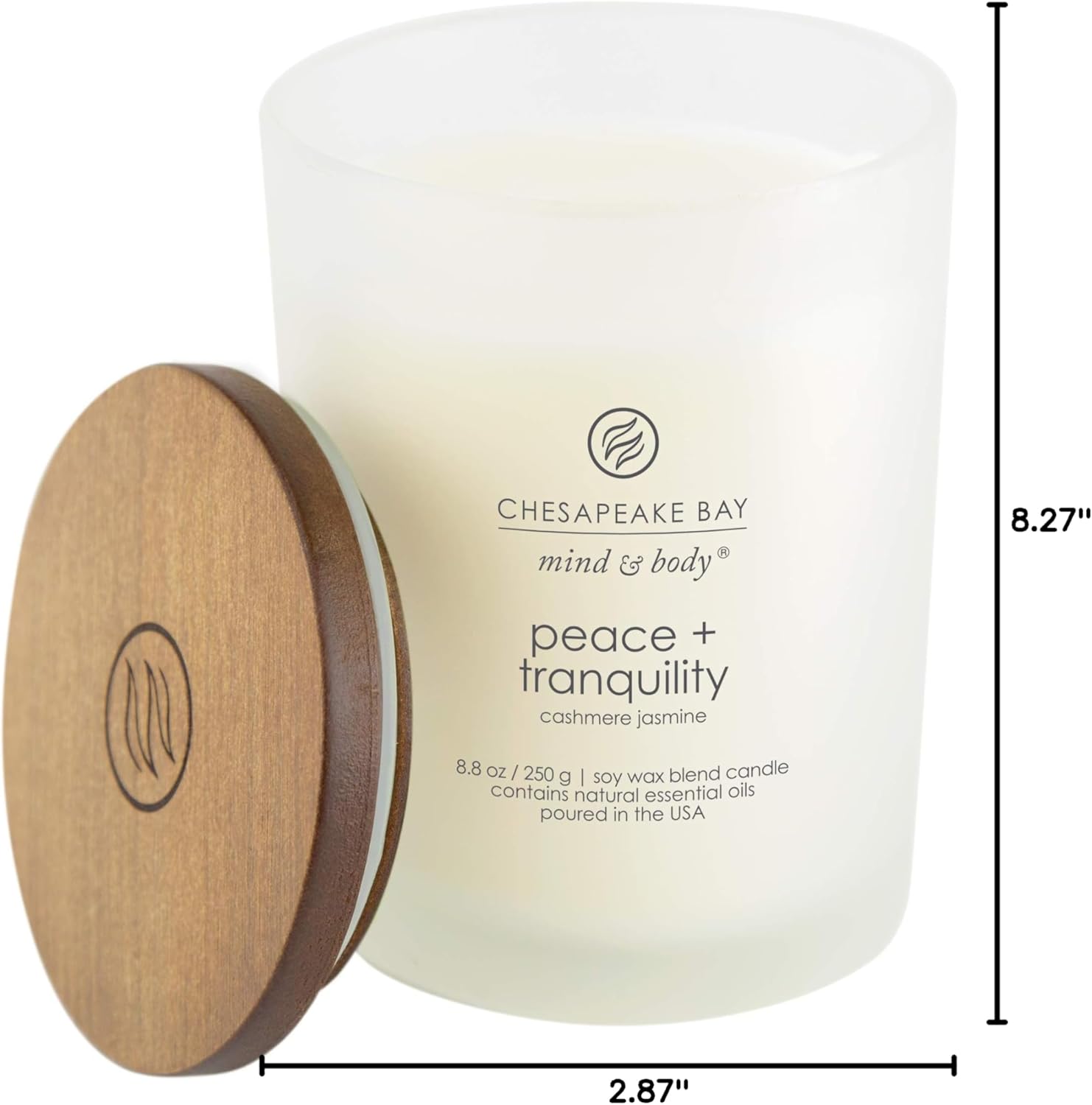 Candle Scented Candles Peace Tranquility Joy Laughter Medium 2 Pack