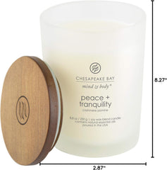 Candle Scented Candles Peace Tranquility Joy Laughter Medium 2 Pack