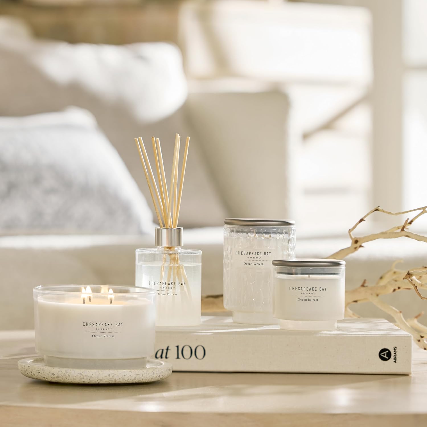 145oz Ocean Retreat Scented Candle Mood Evoking Fragrance Sea Glass Inspired Jar Premium Soy Blend Wax with Essential Oils Coastal Fragrance for Home Décor or Gifting