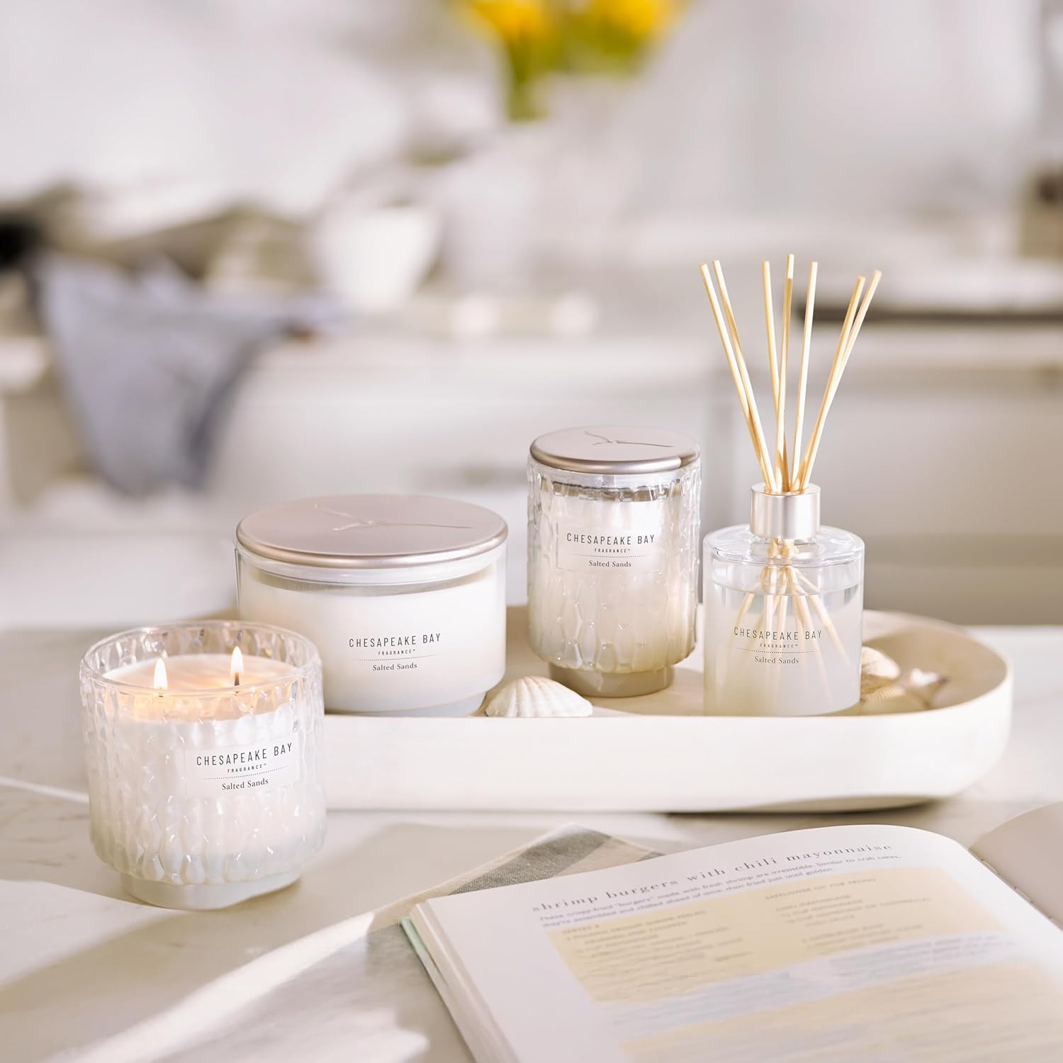 145oz Ocean Retreat Scented Candle Mood Evoking Fragrance Sea Glass Inspired Jar Premium Soy Blend Wax with Essential Oils Coastal Fragrance for Home Décor or Gifting