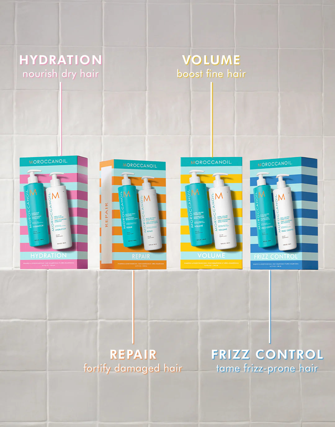 Frizz Control Shampoo Conditioner Half Liter Set