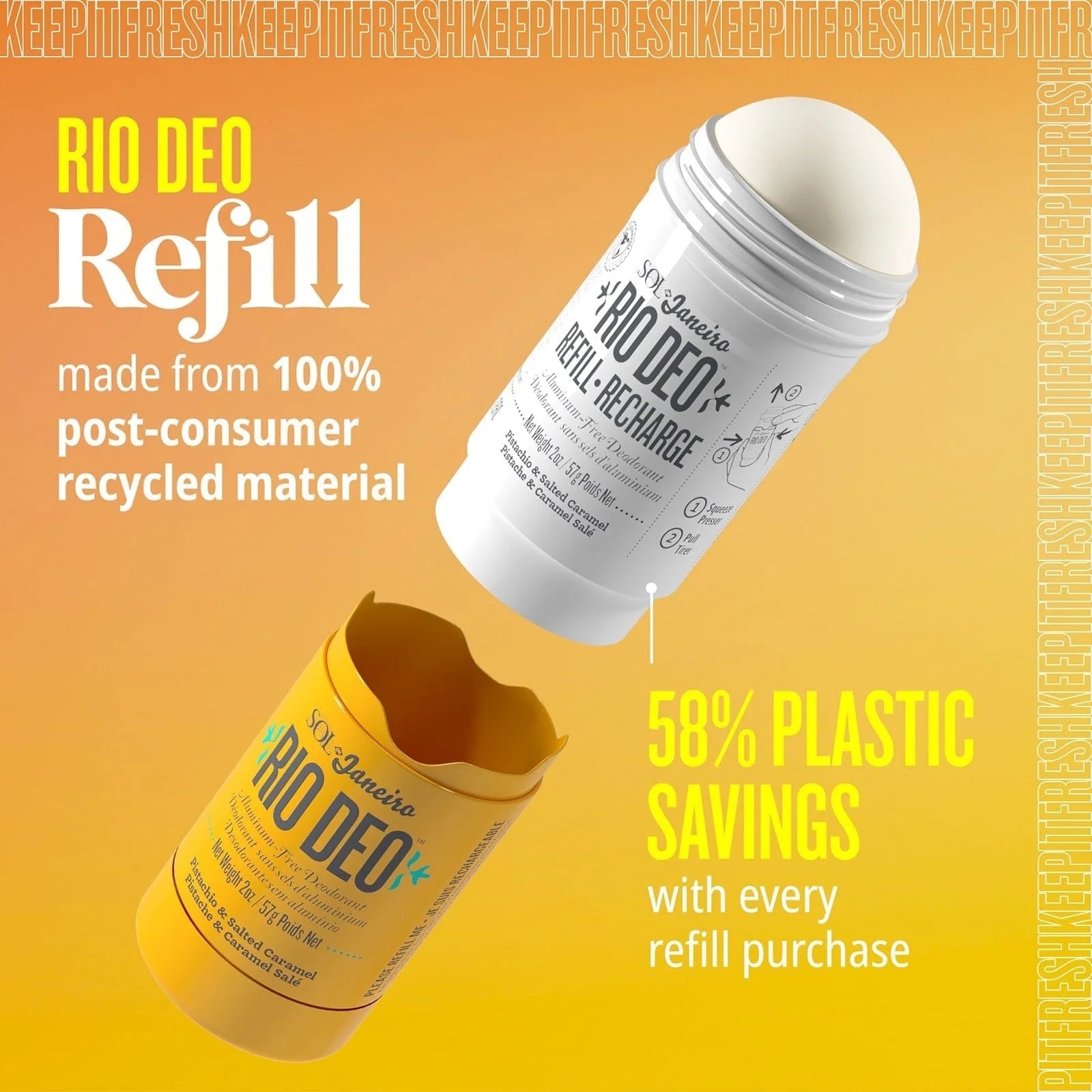 Rio Deo Aluminum Free Deodorant Cheirosa 62