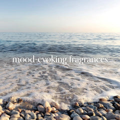 8oz Salted Sands Scented Candle Mood Evoking Fragrance Textured Sea Glass Inspired Jar Premium Soy Blend Wax with Essential Oils Coastal Fragrance for Home Décor or Gifting