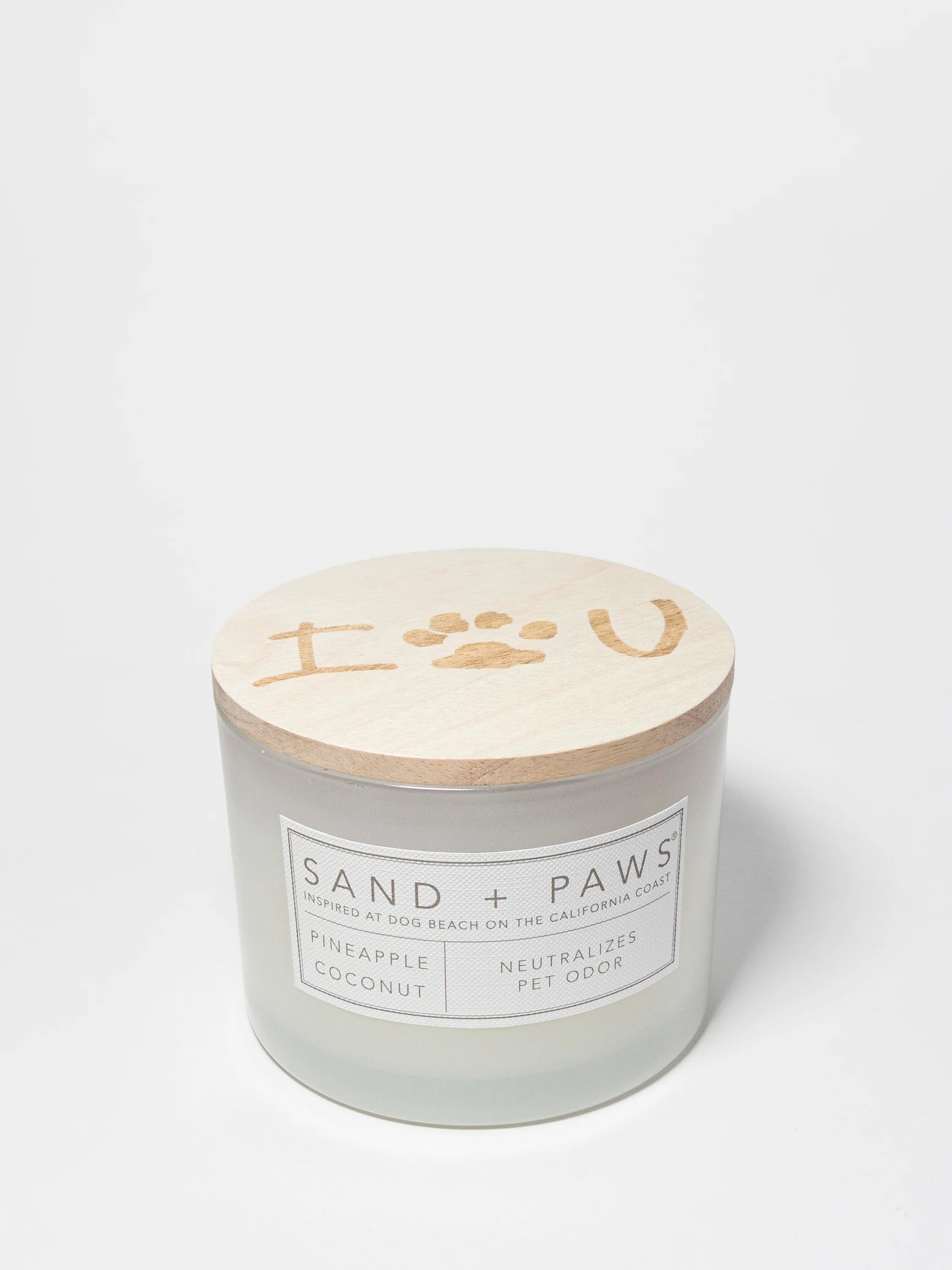 Sand + Paws Pineapple Coconut 12 oz scented candle