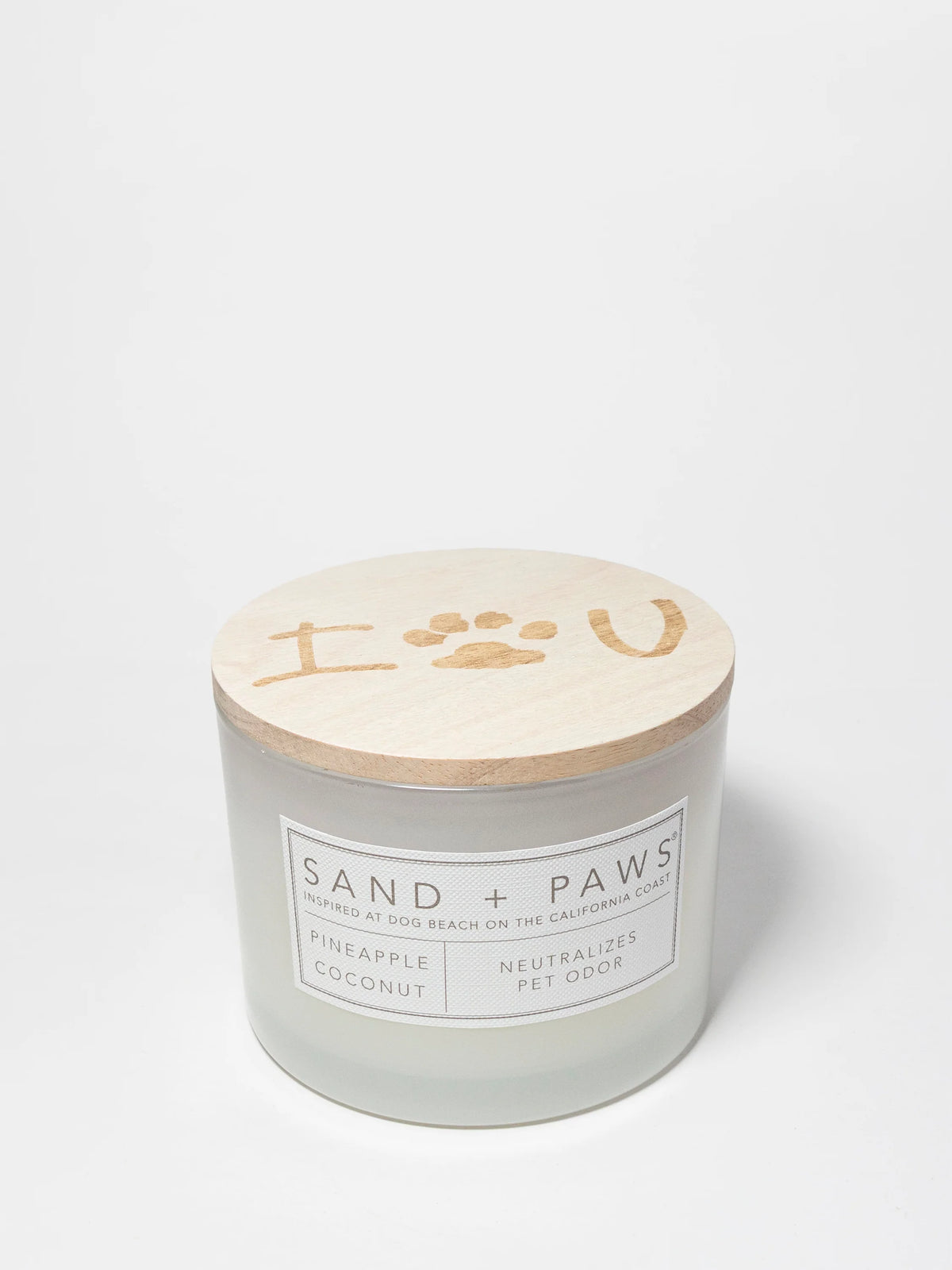Sand + Paws Pineapple Coconut 12 oz scented candle