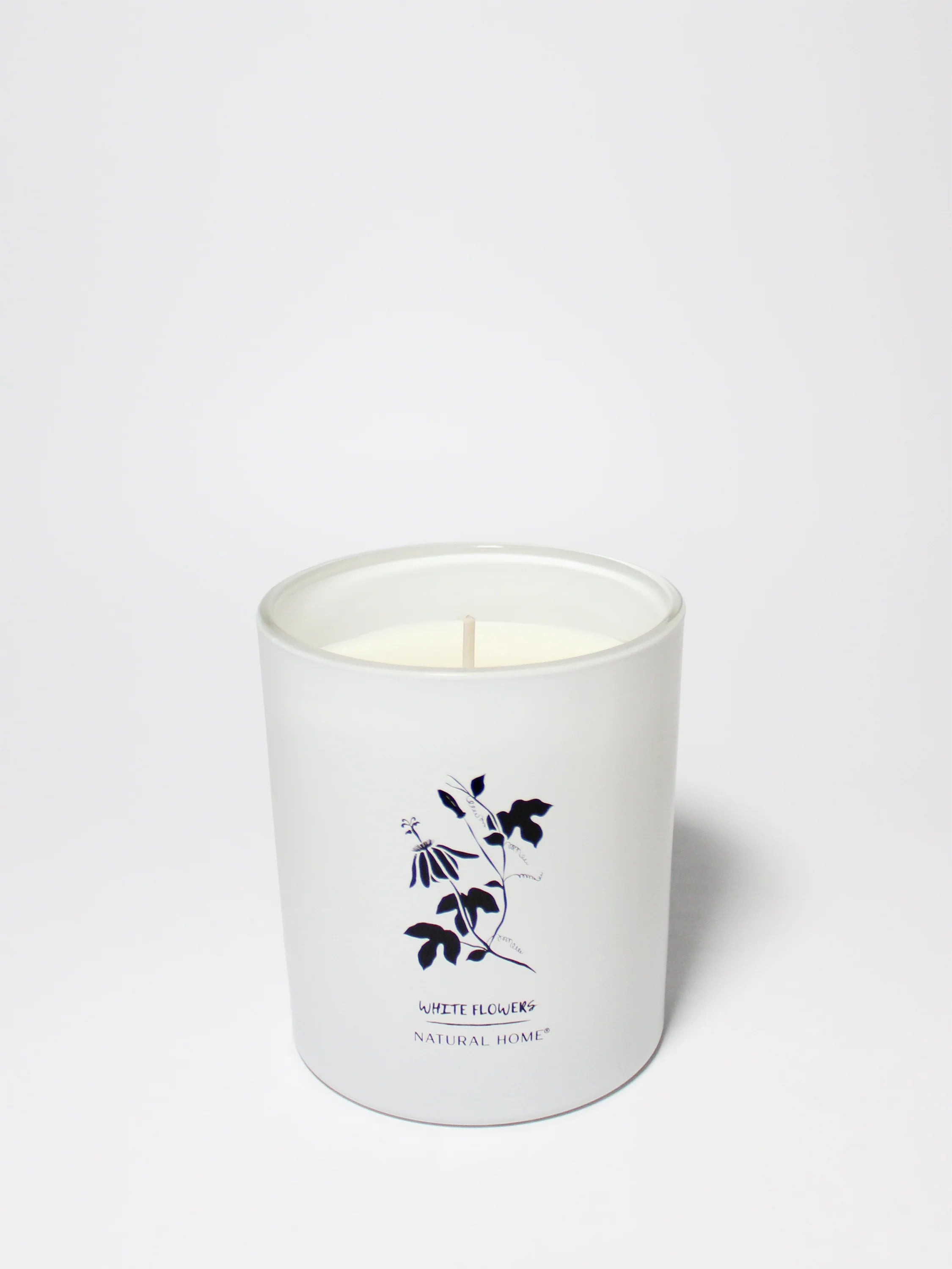 White Flowers Natural Home 11.5 oz scented candle
