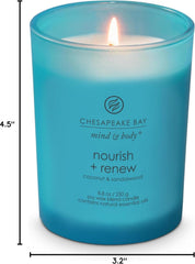 Candle Mind Body Medium Jar Candle Nourish Renew Coconut Sandalwood