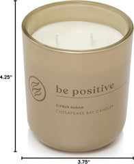Candle Intentions Collection Candle Be Positive Perspective is everything Citrus Sugar 13 oz Home Décor