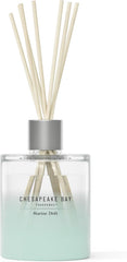 Mood Evoking Reed Diffuser Marine Drift Scent Sea Glass Inspired Jar Room Filling Fragrance Made with Essential Oils Coastal Fragrance for Home Décor or Gifting