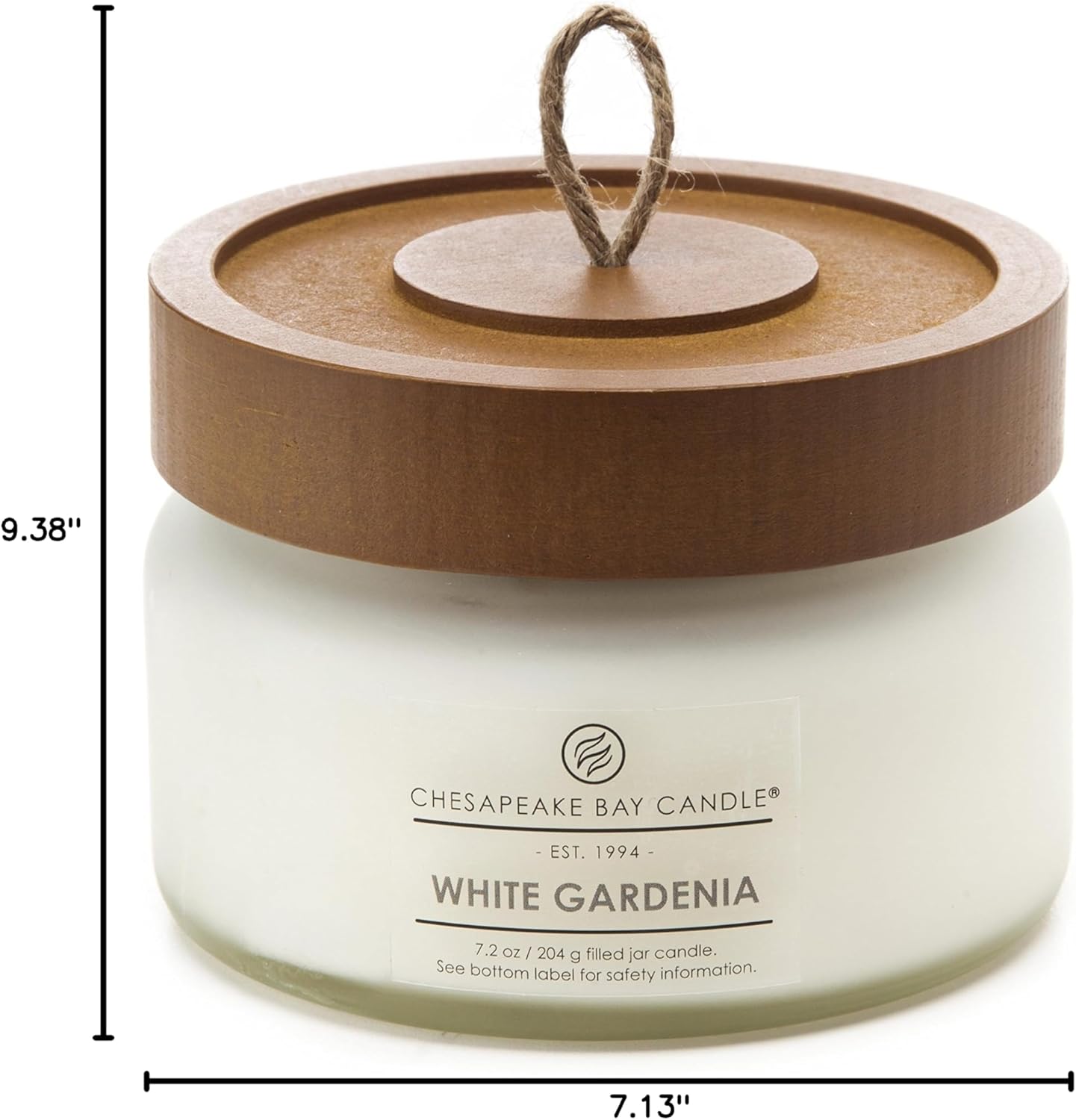 Candle Scented Candle White Gardenia Small