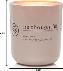 Candle Intentions Collection Candle Be Thoughtful Show yourself care Peony Rose 13 oz Home Décor