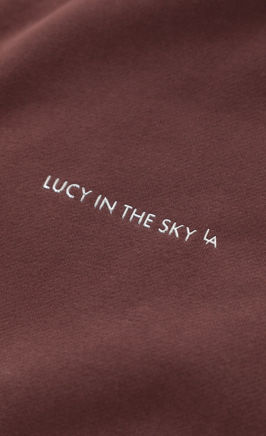 Darted Barrel Lucy Sweatpants in Brown