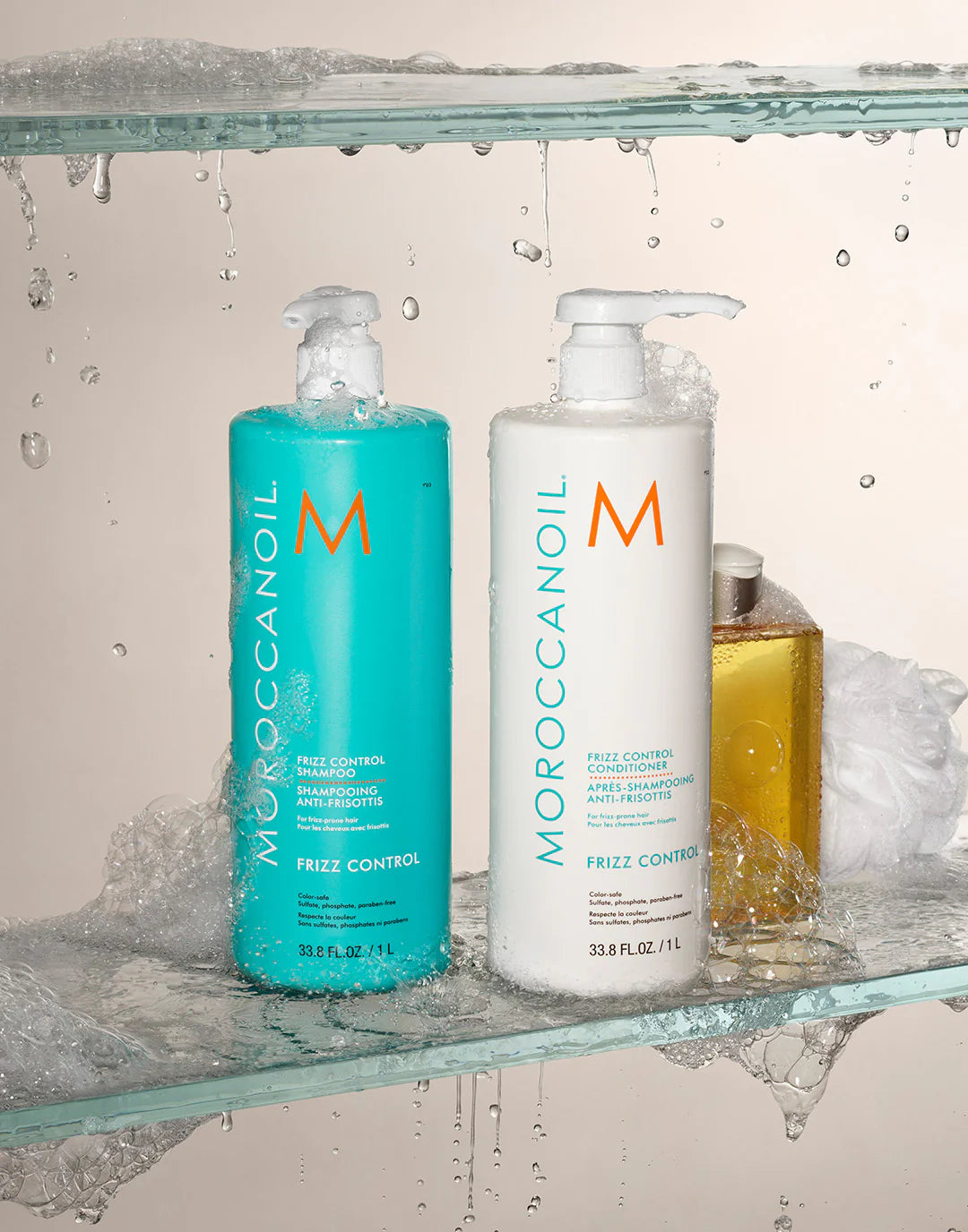 Frizz Control Shampoo Conditioner Liter Bundle