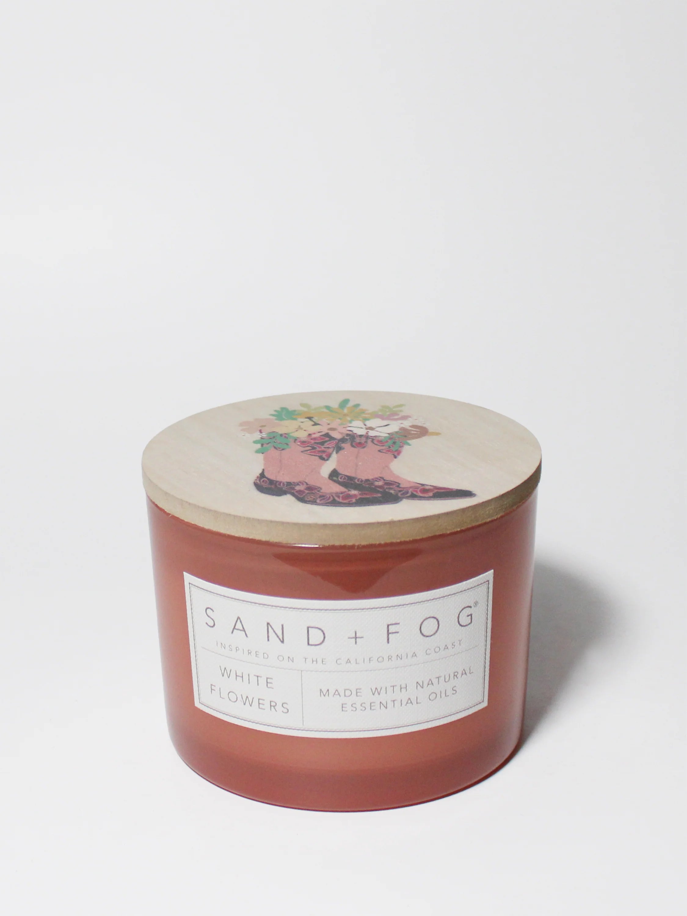 White Flowers 12 oz scented candle