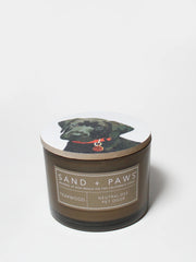 Sand + Paws Teakwood 12 oz scented candle