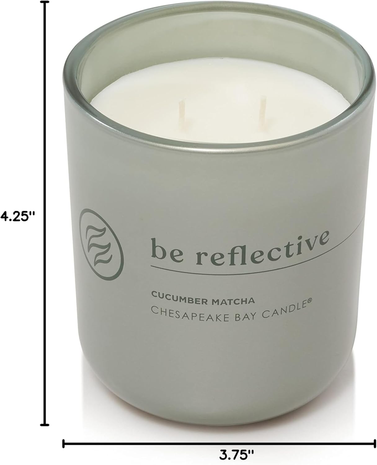 Candle Intentions Collection Candle Be Reflective Take time to look inward Cucumber Matcha 13 oz Home Décor