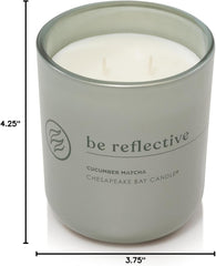 Candle Intentions Collection Candle Be Reflective Take time to look inward Cucumber Matcha 13 oz Home Décor