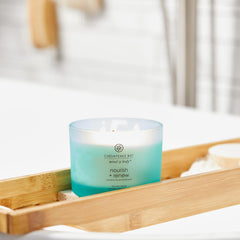 Candle Mind Body 3 Wick Coffee Table Jar Candle Nourish Renew Coconut Sandalwood