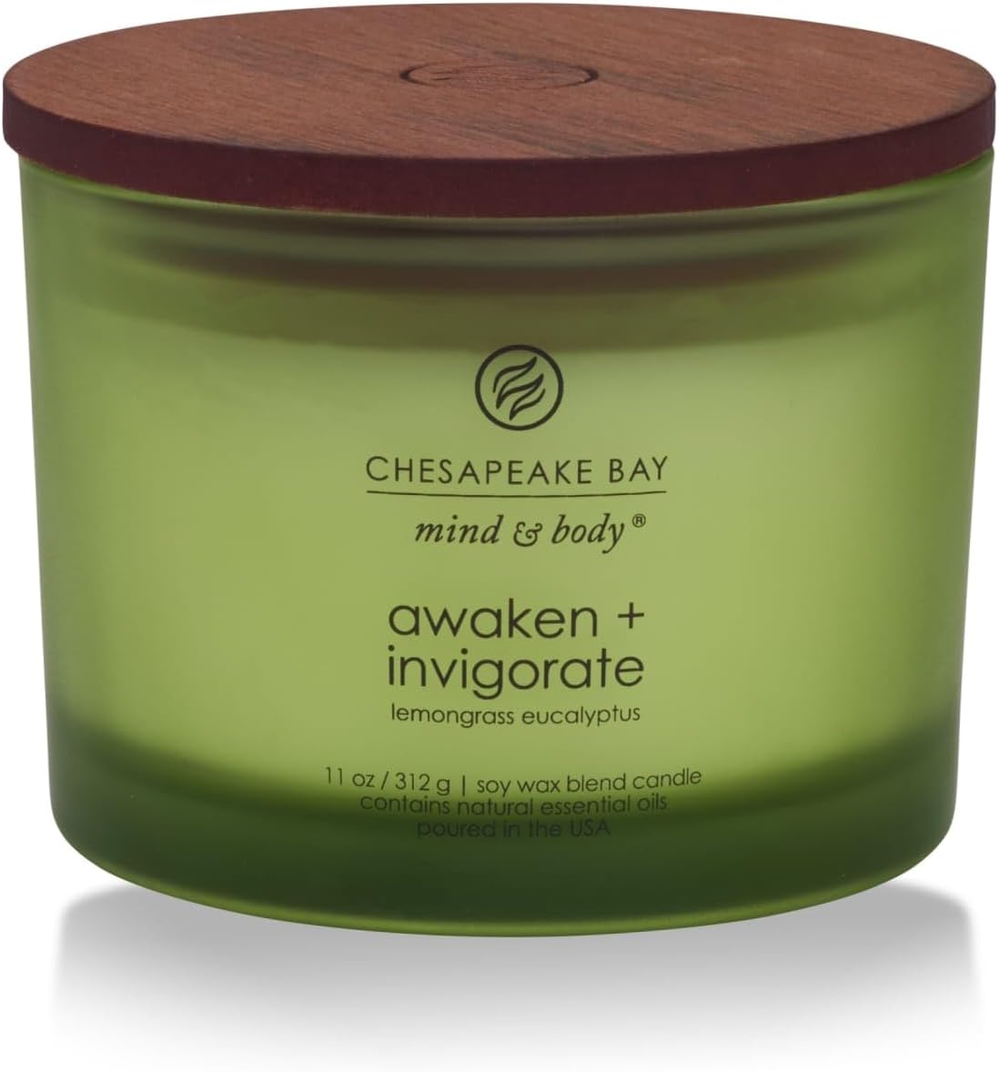 Candle Scented Candle Awaken Invigorate Lemongrass Eucalyptus Coffee Table