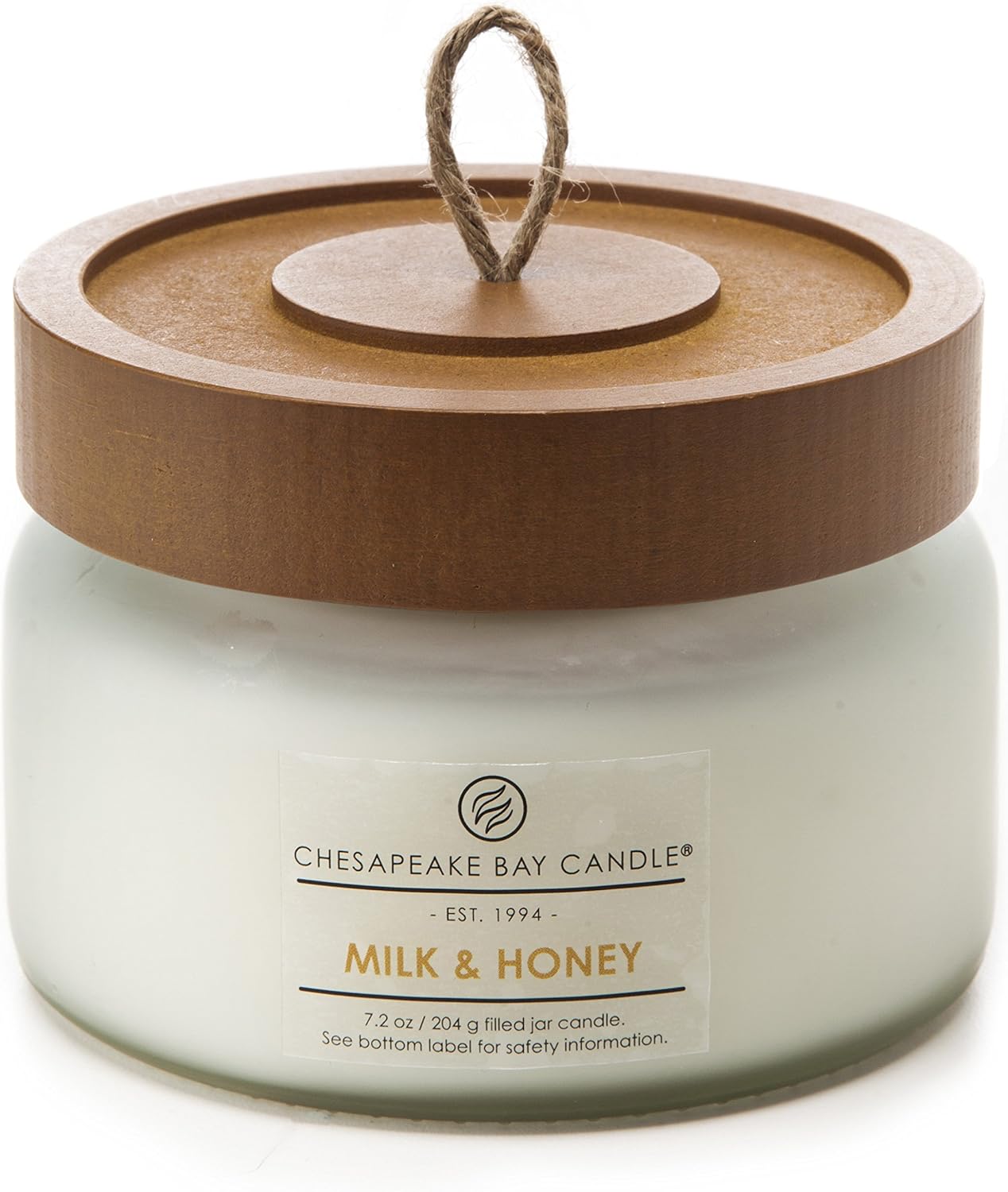 Candle Heritage Collection Small Glass Jar Scented Candle with Lid Milk Honey