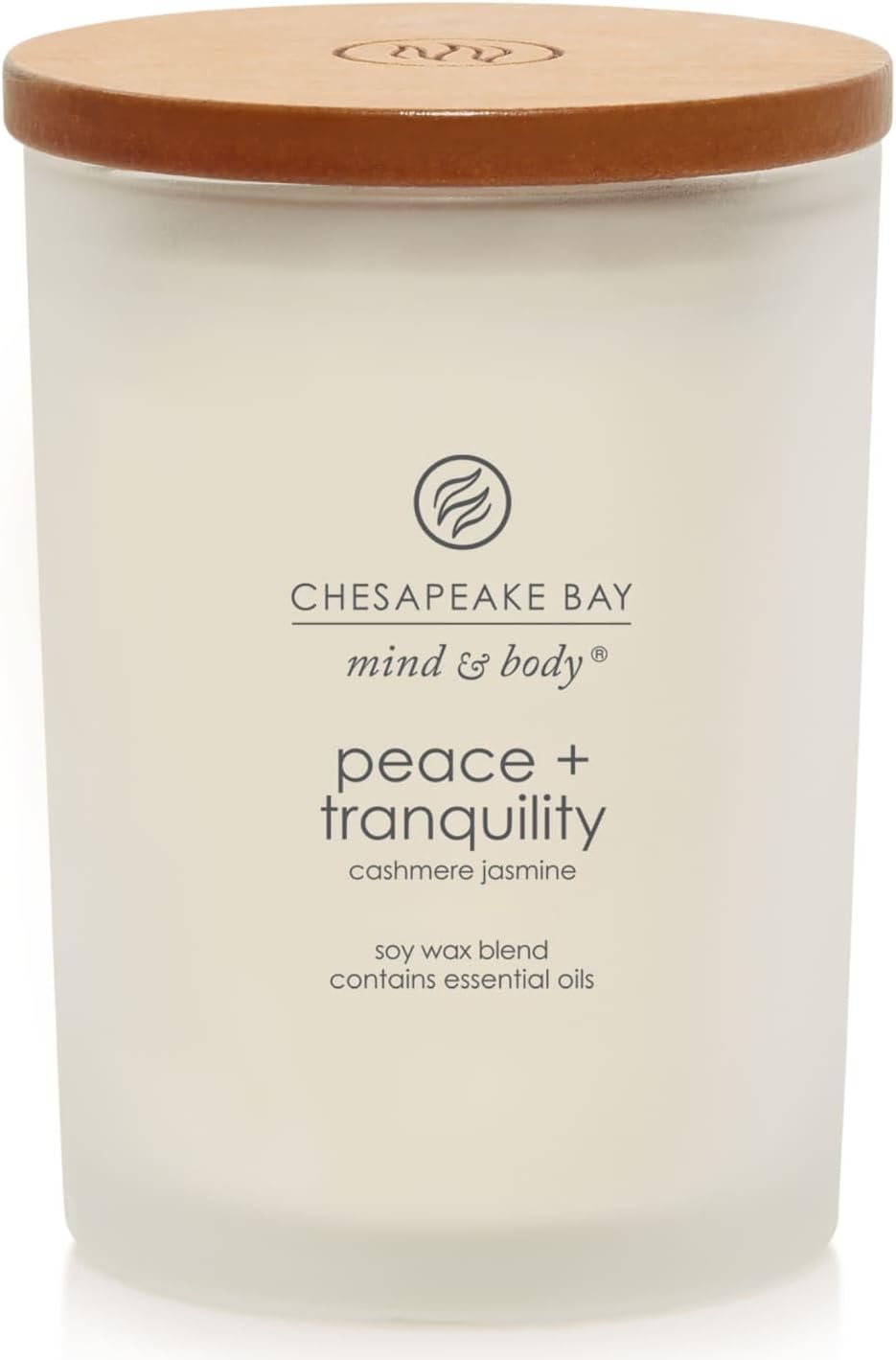 Candle Scented Candle Peace Tranquility Cashmere Jasmine Medium Jar Home Décor
