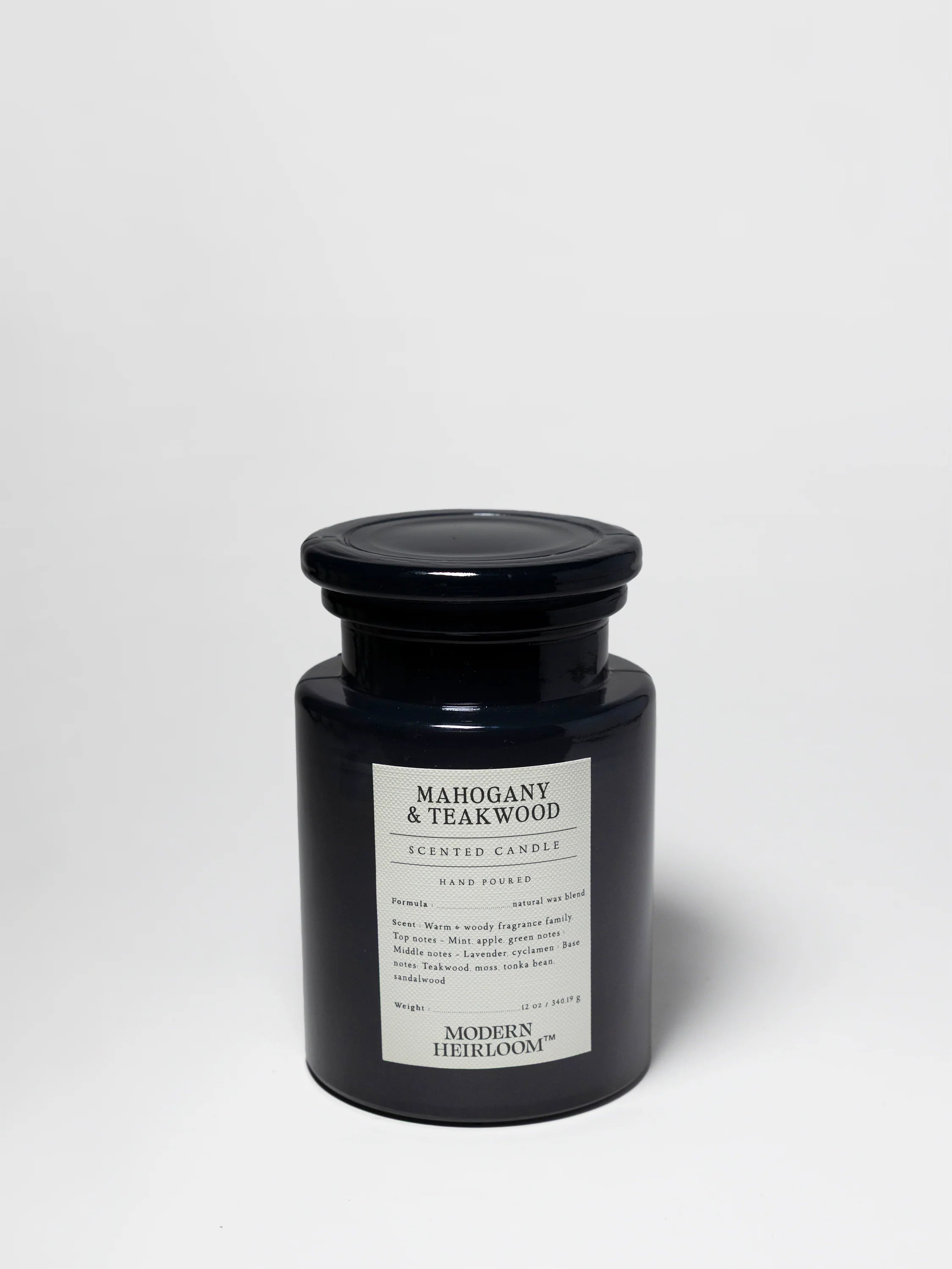 Mahogany & Teakwood 12 oz scented candle