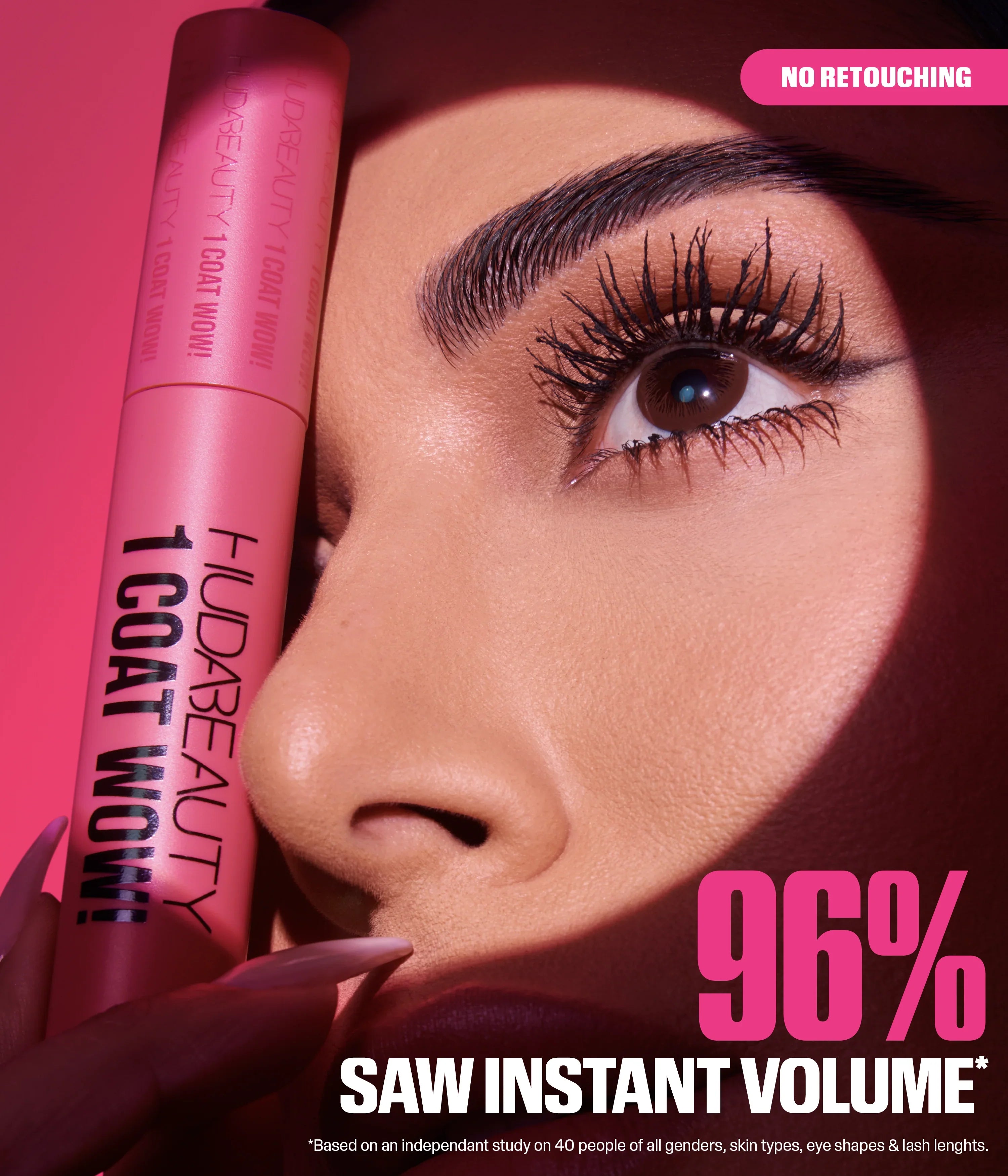 Huda Beauty 1 Coat WOW Extra Volumizing and Lifting Mascara Mini